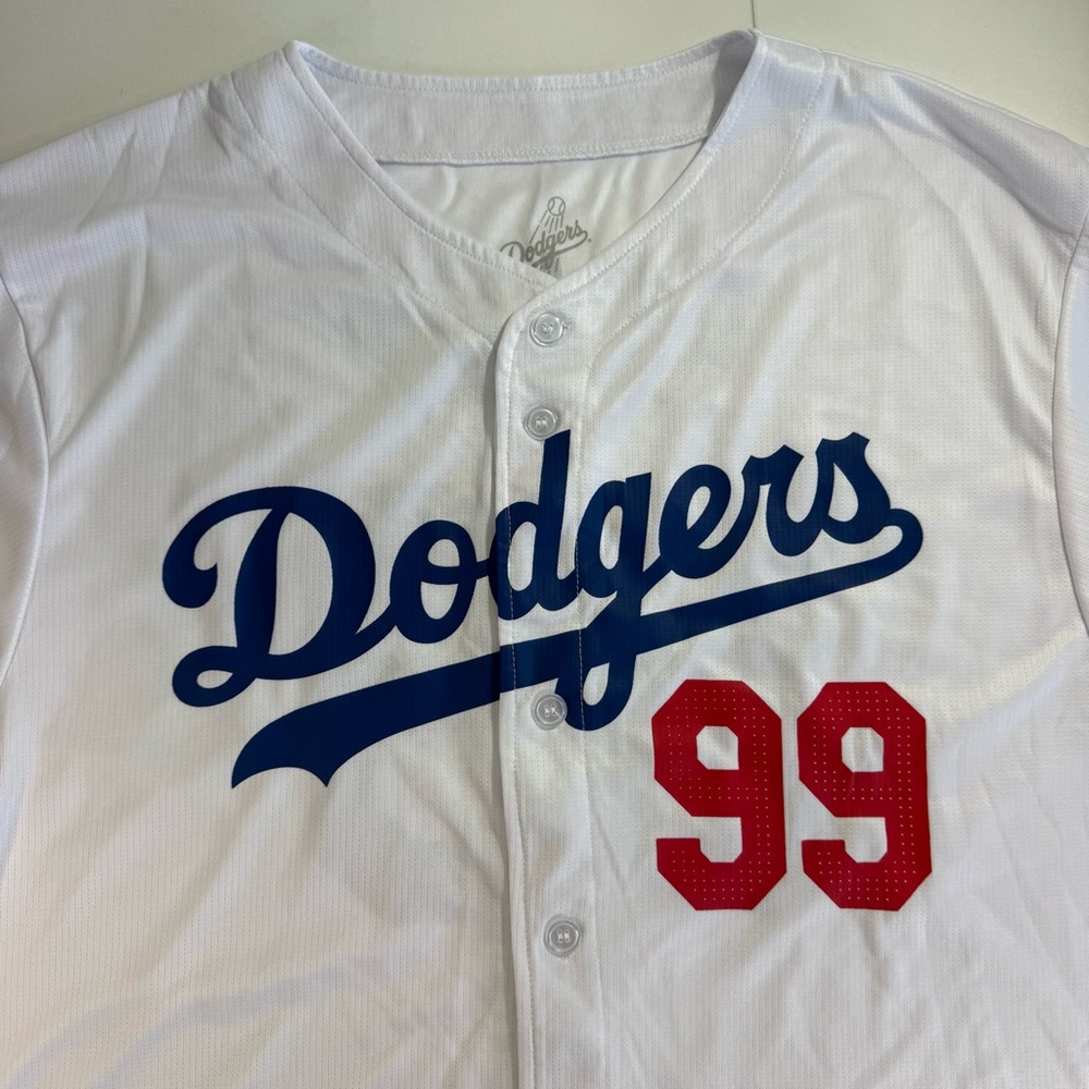 Dodgers Pitcher # 99 Joe Kelly Jersey Unisex  White Size XL